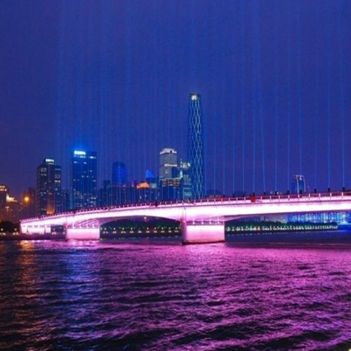 迎亞運廣州珠江兩岸系列部分亮化工程-人民橋